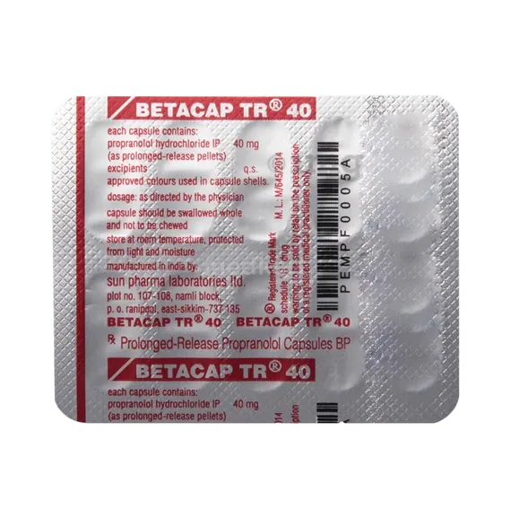 betacap tr 40mg capsule 10's